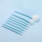 Champagne meigipintslite komplekt Cosmetic Foundation Powder Blush lauv&auml;rv Kabuki Blending Beauty Tool With opp bag sinine