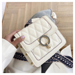 2020. aasta uued rombikujulised k&auml;ekotid Moodne isiksuslukk Trend &uuml;he &otilde;laga diagonaalne kott 18cm*8cm*16cm valge