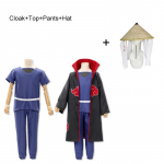 Scione Anime multikas Uchiha Itachi Cosplay Halloweeni j&otilde;ulupeo kost&uuml;&uuml;m, kuubk&uuml;bar t&auml;iskomplekt S