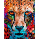 Teemanttikandid Showy Leopard Full Square Uus saabumine 3D DIY Teemantmaal Bohemia Anima Stitch Crossl Pilt kivist seinakunstist Kodukaunistus Full Round 20X30CM