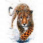 Teemantmaaling Loomade Leopard Teemanttikandid Kotkas Rhinestones Mosaiik Ristpistes Dekoratsioon Kodu Full Round 20X30CM punane