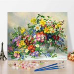 DIY maalimine numbrite j&auml;rgi Kodukaunistus L&otilde;uend Digitaalne &otilde;limaal Numbrid &Otilde;limaal K&auml;sitsi maalitud 40x50cm no frame