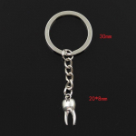 Moodne 30 mm v&otilde;tmehoidja metallist v&otilde;tmehoidja v&otilde;tmehoidja ehted antiikplaaditud zombie hamba hambad purihammas 20x8 mm ripats h&otilde;be