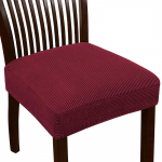 Stretch Jacquard tooli istmekatted Tooli katted katted Eemaldatavad pestavad tooli istmepadja katted s&ouml;&ouml;gituppa burgundiapunane