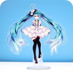 M&auml;ng Anime Hatsune Miku Akr&uuml;&uuml;l Cosplay tegelaskuju akr&uuml;&uuml;list figuurialus, maalitud lauakaunistus, kingitus, 15 cm