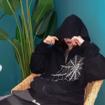 Harajuku Outwear T&otilde;mblukuga dressipluusid Emo Alt Riietus Gooti punk Spider Web Kapuutsiga Naiste Haldjas Grunge Tumedad Suures suuruses kapuutsid M must