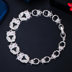 WWJ trendikas &ouml;&ouml;kulli kujuga valge kullav&auml;rvi kuubiku tsirkooniumoksiidi v&otilde;luk&auml;ev&otilde;ru kuld