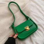 Yogodlns Trendikas &otilde;lakott Naiste PU-nahast Crossbody kott klapp V&auml;ike kandiline kott Sinine &uuml;hev&auml;rviline kaenlaaluste kott Naiste k&auml;ekott 21*8*14cm roheline