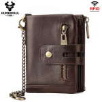 HUMERPAUL meeste rahakott, nahast vargusvastane hari, kahekordne kokkupandav multifunktsionaalne suure mahutavusega rahakoti &otilde;huke kaardihoidja kohv