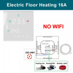 Koduk&uuml;tte termostaadi p&otilde;randak&uuml;tte temperatuuri regulaator vee/elektrip&otilde;randa/gaasikatel kodust eemal režiimi jaoks For Electric Heating valge