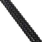 32-62 tk looduslikust kivist helmed mustast obsidiaanist &uuml;mmargused helmed ehete valmistamiseks DIY k&auml;ev&otilde;ru kaelakee 6mm 62pcs must