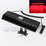 Mitu vilkuvat režiimi Punane Sinine Auto vilkur Esiklaas Hoiatuslamp H&auml;davalgusti Politsei tuled 12V 12 LED punane