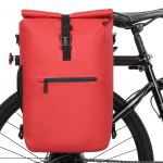 Kolm-&uuml;hes veekindel Bike Pannier Jalgratta tagumine raam kott Seljakott &otilde;lakott &otilde;ues jalgrattas&otilde;it punane