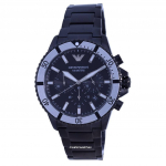 Emporio Armani sukelduja kronograafi kvarts AR80050 100M meeste k&auml;ekell must