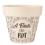 Les Tr&eacute;sors De Lily [R2229] &ndash; bambusest istutusmasin 'A fleur de Pot' beež must - 25. 5x24 cm beež