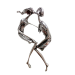 Les Tr&eacute;sors De Lily [R8502] - Disainer pross  The Kiss  h&otilde;bedane - 60x30 mm h&otilde;be