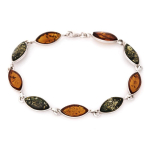 Les Tr&eacute;sors De Lily [R3964] &ndash; h&otilde;bedane k&auml;ev&otilde;ru 'Inspiration' merevaigukollane, 2 tooni h&otilde;be (roodiumiga kaetud) - 185x7 mm pruun