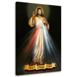 L&otilde;uendiprint Merciful Jesus Ma usaldan sind 40x60 mitmev&auml;rviline