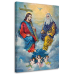 L&otilde;uendiprint Holy Trinity REPRODUKTSIOON 40x60 sinine