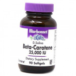 Looduslik beetakaroteen, Natural Beta Carotene 25000, Bluebonnet Nutrition 90 pehmet kapslit (72393010) 90softgels