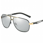 Metallraamiga &ouml;&ouml;n&auml;gemine fotokroomsed polariseeritud p&auml;ikeseprillid meeste v&auml;rvimuutused prillid pimestamisvastased p&auml;ikesekaitse UV400 prillid s&otilde;iduprillid