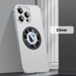 Kvaliteetne metallist k&otilde;va telefoni&uuml;mbris iPhone 12 13 14 Pro Max Magnetic Magsafe juhtmevaba laadimise jaoks, alumiiniumist magnetkate Funda For iPhone 14 Pro valge