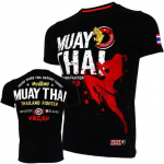 Meeste Muay Thai T-s&auml;rk Jooksu Fitness Sport L&uuml;hikeste varrukatega V&auml;lispoks Maadlus Spordidressid Suvised hingavad kiiresti kuivavad topid M