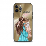 Metallist tekstuurimustriga Super Mom moe &uuml;mbris t&uuml;drukutele Apple Iphone 14 13 12 11 Pro Max 13 12 Mini Xs Max Xr X 7 8 6 6s Plus jaoks For iPhone 6 6S Plus