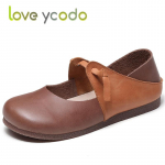 Love Ycodo br&auml;ndi naiste ja t&uuml;drukute tudengite suvised naturaalsed Derma mokassiinid 41