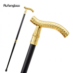 Kuldse lillemustriga luksuslik jalutuskepp peo jaoks Dekoratiivne jalutuskepp Elegantne jalutuskepp Crosier Knob 93cm kuld