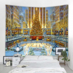 J&otilde;ululume stseen gobel&auml;&auml;n J&otilde;uluvana kingitus j&otilde;ulupuu seinale riputus tuba magamistuba &uuml;hiselamu esteetika kodukaunistus 90x75cm