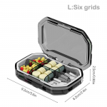 Pill Box Medicine Organiser jaotur Box Case Travel tableti konteineri hoidja 9.2*6.2*2.5cm hall v&auml;rv