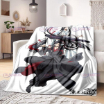 Koomiksid Multikad Mo Dao Zu Shi Wei Wuxian Flanelltekk Diivan T&uuml;druk Soe kodu Lan Wangji Tekk Kingitus Kohanda naise voodipesu 75x90cm