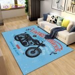 Retro vanaaegne mootorrattaala suur vaip, vaipvaip elutoa magamistoa diivanile, k&ouml;&ouml;gi-vannitoa uksematt, libisemiskindel p&otilde;randamatt, kingitus 120x160cm