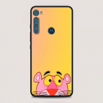 MOTOROLA One Fusion &uuml;mbris jaoks Moto G10 G9 G8 Plus Play Power One G20 G30 G40 G50 G60 Edge 20 Phone Shell Cartoon Pink Panther Moto Edge 20Lite