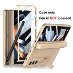 Volditud pliiatsihoidja hingega &uuml;mbris Samsung Galaxy Z Fold 4 5G kronsteiniga &uuml;mbris k&otilde;va arvuti kattega klaaskile for Galaxy Z Fold 4&case only (no pen) must