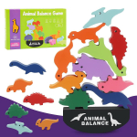 Puidust kuhjatavad dinosauruste m&auml;nguasjad 1 2 3 aastasele v&auml;ikelapsele, Montessori puidust harivad m&auml;nguasjad, dinosauruste virnastatav m&auml;nguasi, koolieelsed virnastamisklotsid Package-20.5x13x3cm