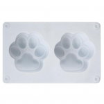 Silikoonvorm 2 &otilde;&otilde;nsusega kuumakindel DIY mini-sort kassik&uuml;&uuml;nis silikoonvorm K&auml;sit&ouml;&ouml; valge