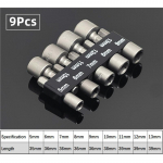 9/14 tk. komplekt Mutrikeerajad Mutrikeeraja meeterm&otilde;&otilde;dustik 1/4 kuuskantvarrega CRV kruvikeerajad Mutrikeeraja pesa otsak Elektrit&ouml;&ouml;riistad 5-13 mm