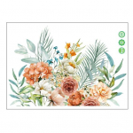 Lillelised tualettruumi kaane kleebised eemaldatavad veekindlad vannitoa seinakleebised tsisterni kaunistamiseks Flower