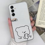 &Uuml;mbris Samsung Galaxy S6 S7 edge+ S23 S22+ Ultra J3 4 5 6 armsa p&otilde;rutuskindla l&auml;bipaistva silikoonist telefonikaane multifilmi mustriga Samsung Coque kaitseraua jaoks Samsung S23+