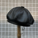 Suures suuruses mees nahast barett daam PU kaheksanurkne m&uuml;ts, t&uuml;druk, v&auml;ike maalija m&uuml;ts, naine, suur k&otilde;rvitsa m&uuml;ts 54 cm 56 cm 57,5 ​​cm 60 cm 60cm