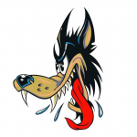 J520# Naljakas Big Bad Wolf kleebis auto vin&uuml;&uuml;lkleebise veekindlal kaunistusauto kleebistel B-15cm-Longest Side