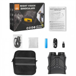 Dt39 300 m infrapuna binoklid &ouml;&ouml;n&auml;gemine 2,5 k UHD 40 m pikslit 4x optiline 8x suumiga digitaalteleskoop jahi telkimiseks Standard must