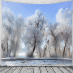 J&otilde;uluvaip J&otilde;ulupuu ballitoa kaunistamiseks riie j&otilde;ulukink Retrostseeni kaunistusvaip elutuppa 95x73cm