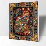 5D DIY Teemantmaal Armas kassi ristpistes komplekt Mosaiik Teemanttikandid Roos T&auml;is&uuml;mmargune/ruudukujuline puur Kodukaunistus Round 30x40cm