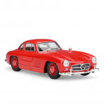 1/24 Welly Mercedes Benz 300SL sulamist klassikaline sportauto mudel survevalu metallist m&auml;nguasja auto mudeli simulatsiooni kollektsioon lastele kingitused 1/24-19x7.2x5.7cm punane