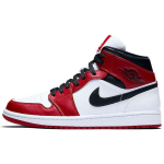 Air Jordan 1 Mid Chicago Meeste Tossud Valge Gym-Red Must 554724-173 41