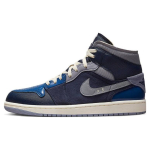 Air Jordan 1 Mid SE Craft Inside Out - Obsidian Meeste Tossud Sinine Prantsuse Sinine Tuhkhall Kiltkivi DR8868-400 42.5 gray