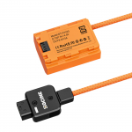 ZGCINE PD-FZ100 Type-C kuni NP-FZ100 Mannekeenaku koos punutud juhtmega alalisvoolu &uuml;hendusmuunduriga, lisatarvik Sony jaoks Type-C to NP-FZ100 Dummy Battery oranž